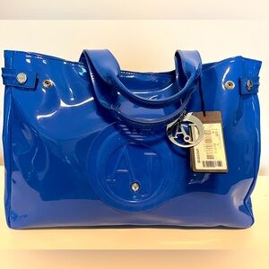 Armani Jeans Blue Tote Bag